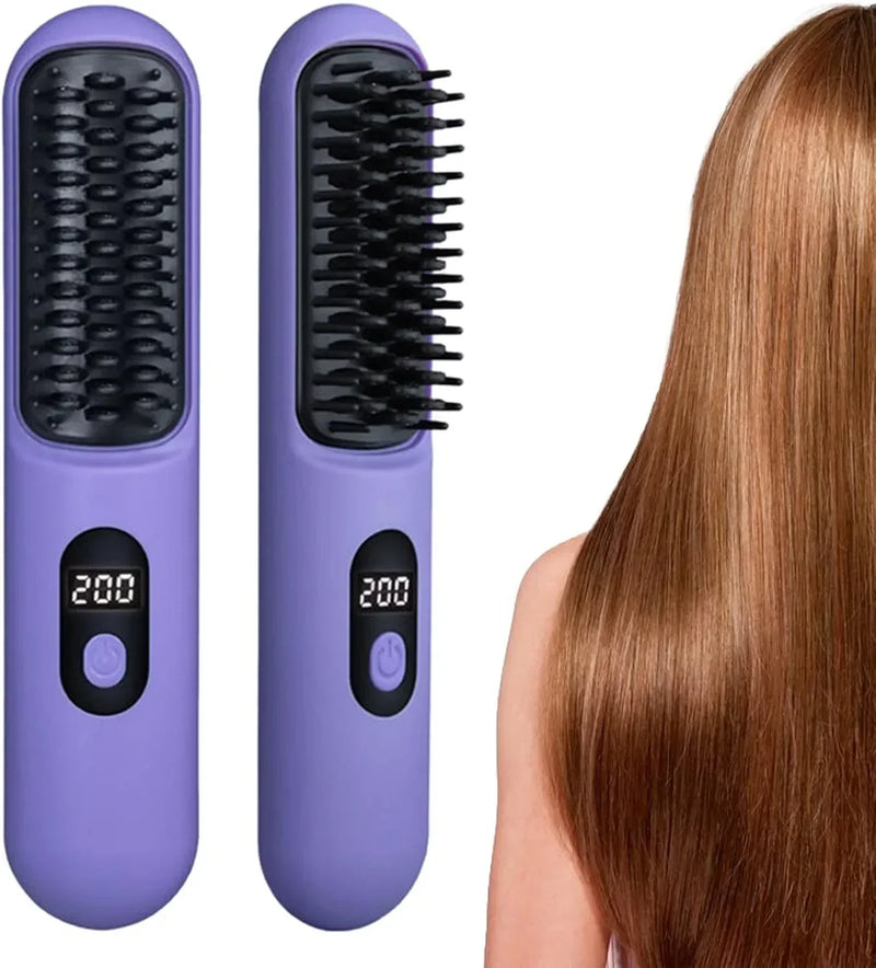 Mini Portable Straightening Brush